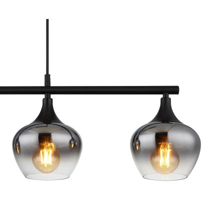 Globo - Csillár zsinóron 4xE27/40W/230V fekete