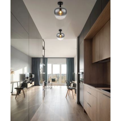 Globo - Mennyezeti lámpa 1xE27/40W/230V füstszínű