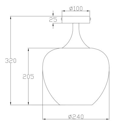 Globo - Mennyezeti lámpa 1xE27/40W/230V fehér/antracit