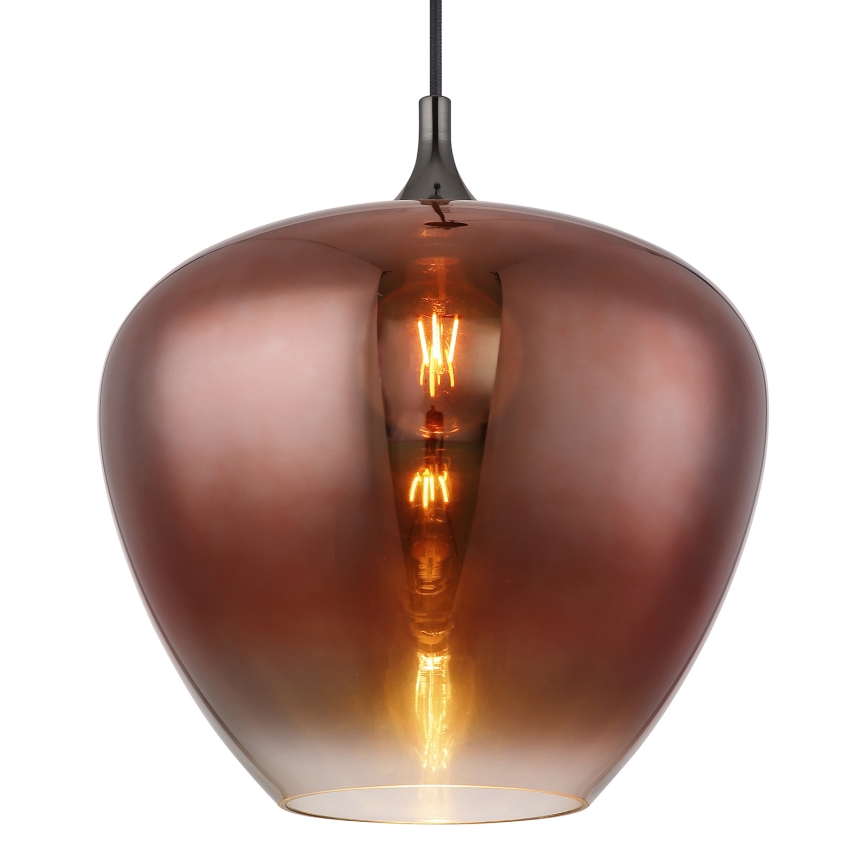 Globo - Csillár zsinóron 1xE27/60W/230V átm. 40 cm réz