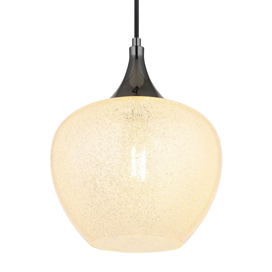 Globo - Csillár zsinóron 1xE27/40W/230V átm. 24 cm fehér/antracit