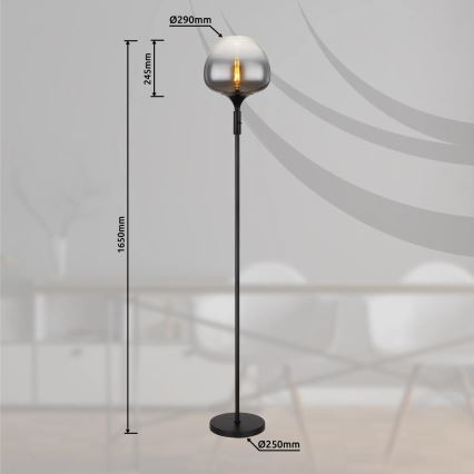 Globo - Állólámpa 1xE27/40W/230V fekete