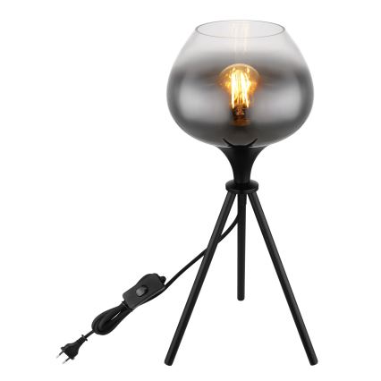 Globo - Asztali lámpa 1xE27/40W/230V fekete