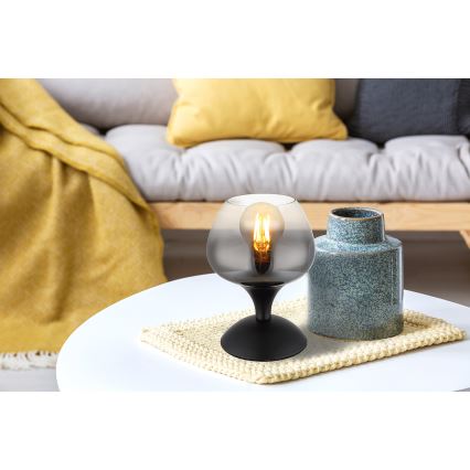 Globo - Asztali lámpa 1xE27/40W/230V fekete