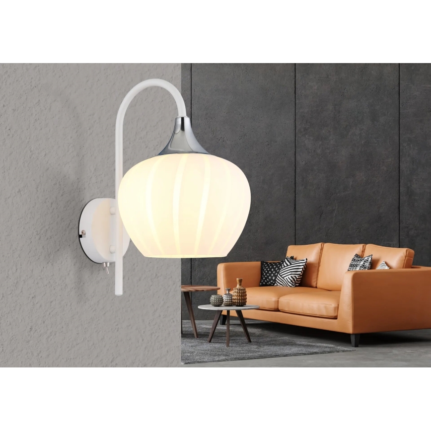 Globo - Fali lámpa 1xE27/40W/230V fehér