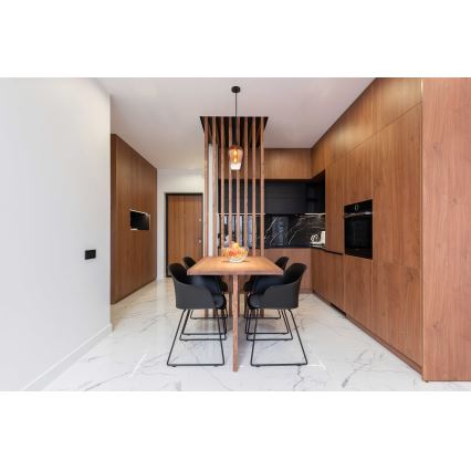 Globo - Csillár zsinóron 1xE27/60W/230V átm. 18 cm réz