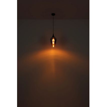 Globo - Csillár zsinóron 1xE27/60W/230V átm. 18 cm réz