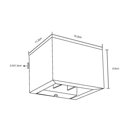 Globo - LED fali lámpa LED/8W/230V krémes