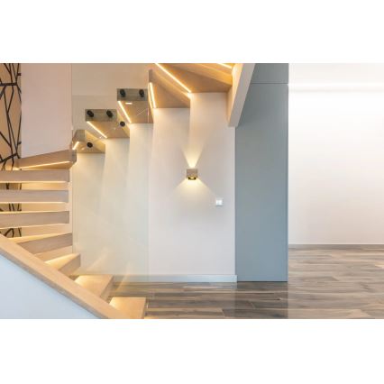 Globo - LED fali lámpa LED/8W/230V barna