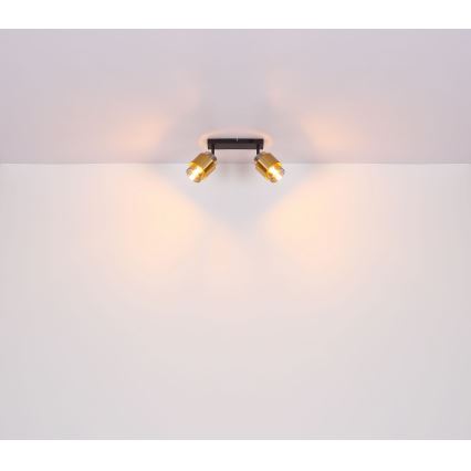Globo - Spotlámpa 2xE27/40W/230V fekete/réz