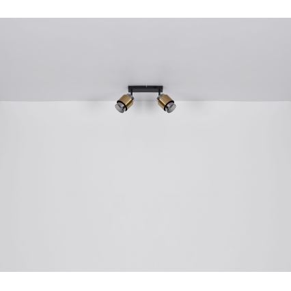 Globo - Spotlámpa 2xE27/40W/230V fekete/réz