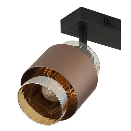 Globo - Spotlámpa 2xE27/40W/230V fekete/bronz