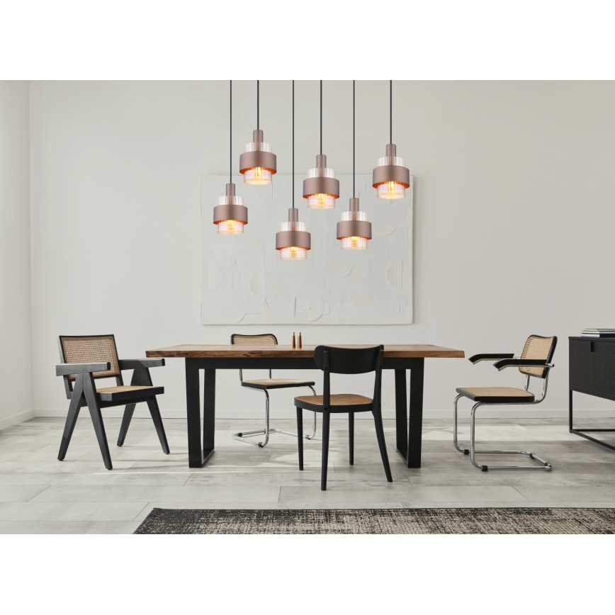 Globo - Kábeles függőlámpa 6xE27/60W/230V