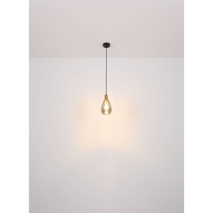 Globo - Csillár zsinóron 1xE27/40W/230V sárgaréz