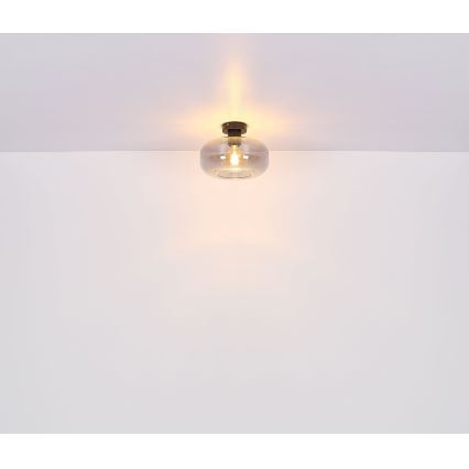 Globo - Felületre szerelhető csillár 1xE27/40W/230V átm. 28 cm szürke