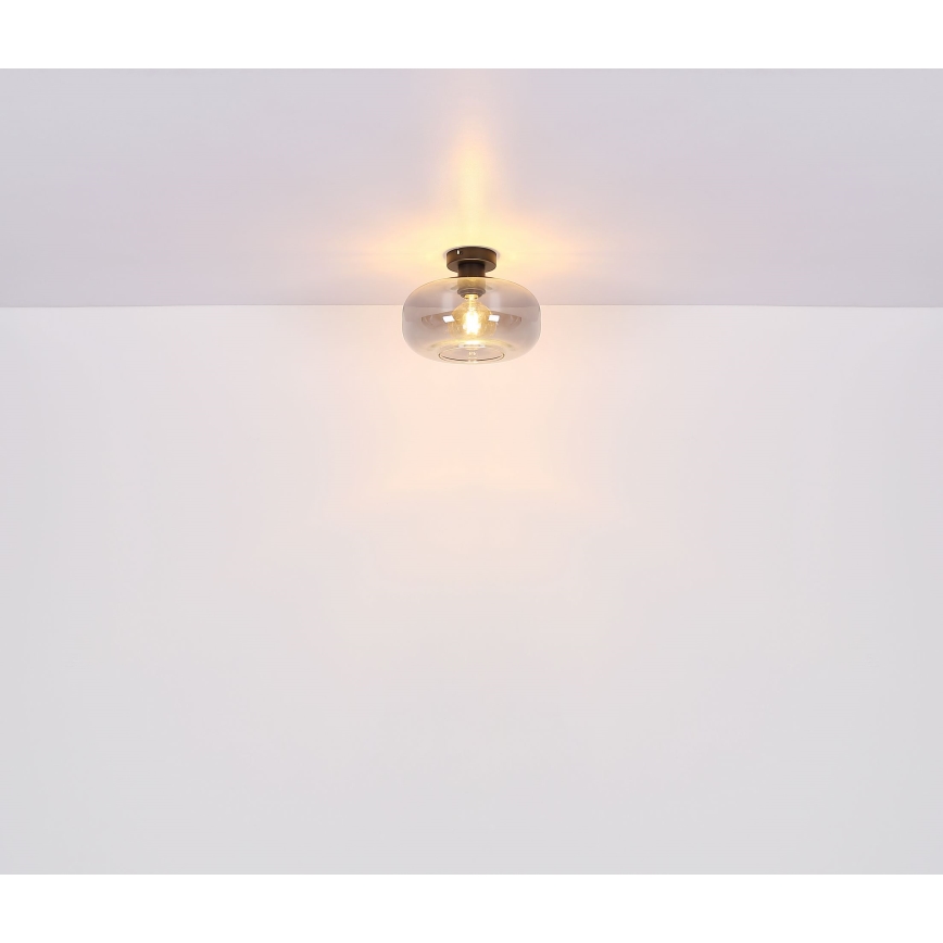 Globo - Felületre szerelhető csillár 1xE27/40W/230V átm. 28 cm szürke