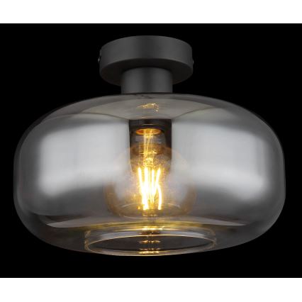 Globo - Felületre szerelhető csillár 1xE27/40W/230V átm. 28 cm szürke