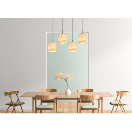 Globo 15580-4H - Csillár zsinóron ENGELBERT 4xE27/40W/230V