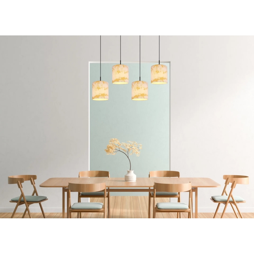 Globo 15580-4H - Csillár zsinóron ENGELBERT 4xE27/40W/230V