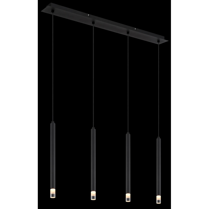 Globo - Csillár zsinóron 4xG9/4W/230V fekete