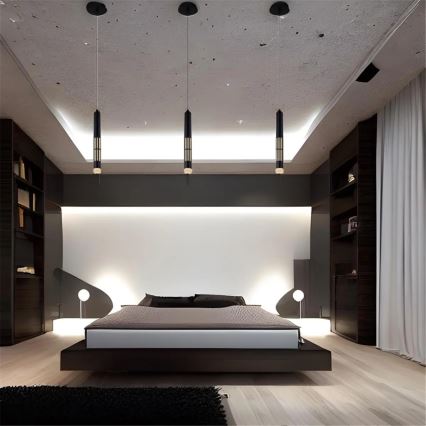 Globo 15630H - LED kábeles csillár PENNY LED/12W/230V 3000K fekete