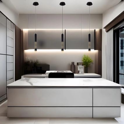 Globo 15630H - LED kábeles csillár PENNY LED/12W/230V 3000K fekete