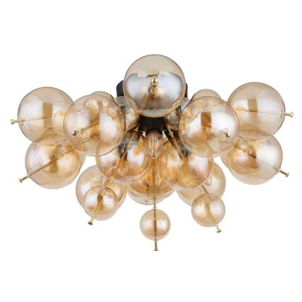 Globo - Felületre szerelhető csillár 3xE14/25W/230V átm. 55 cm arany