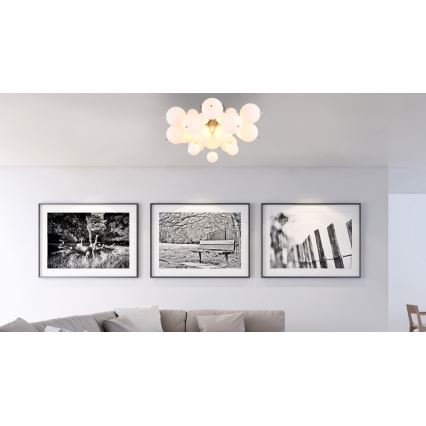 Globo - Felületre szerelhető csillár 3xE14/25W/230V átm. 55 cm fehér