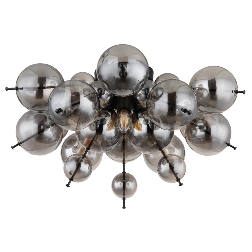 Globo - Felületre szerelhető csillár 3xE14/25W/230V átm. 55 cm fekete