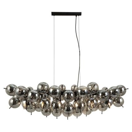 Globo - Kábelen függesztett csillár 6xE14/25W/230V fekete