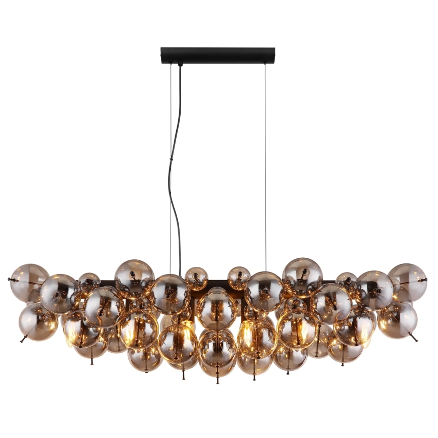 Globo - Kábelen függesztett csillár 6xE14/25W/230V fekete