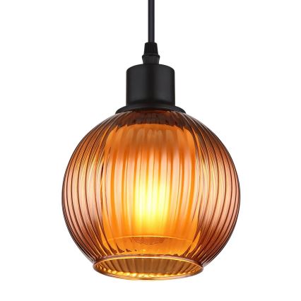 Globo - Csillár zsinóron 1xE27/25W/230V átm. 15 cm réz