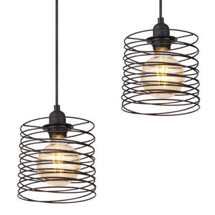 Globo 15640-4H - TILLY kábeles csillár 4xE27/60W/230V fekete