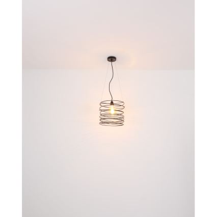 Globo 15640H - TILLY kábelen függesztett függőlámpa 1xE27/60W/230V fekete