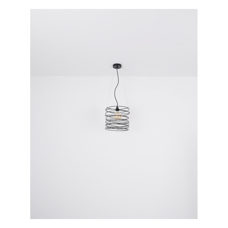 Globo 15640H - TILLY kábelen függesztett függőlámpa 1xE27/60W/230V fekete