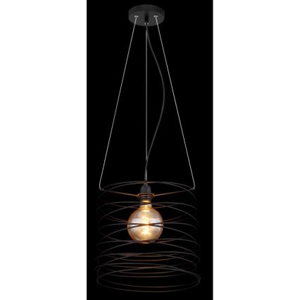 Globo 15640H - TILLY kábelen függesztett függőlámpa 1xE27/60W/230V fekete