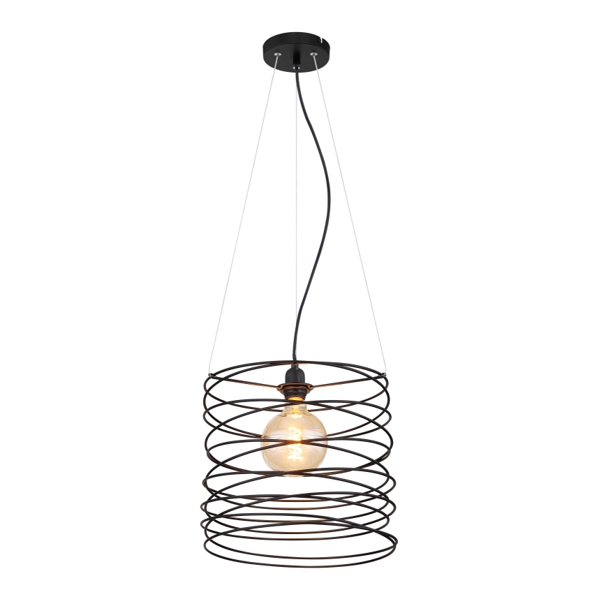 Globo 15640H - TILLY kábelen függesztett függőlámpa 1xE27/60W/230V fekete