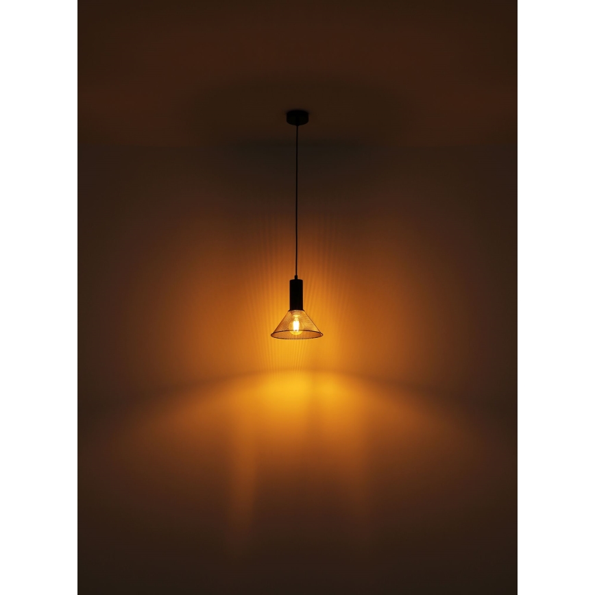 Globo - Csillár zsinóron 1xE27/60W/230V fekete