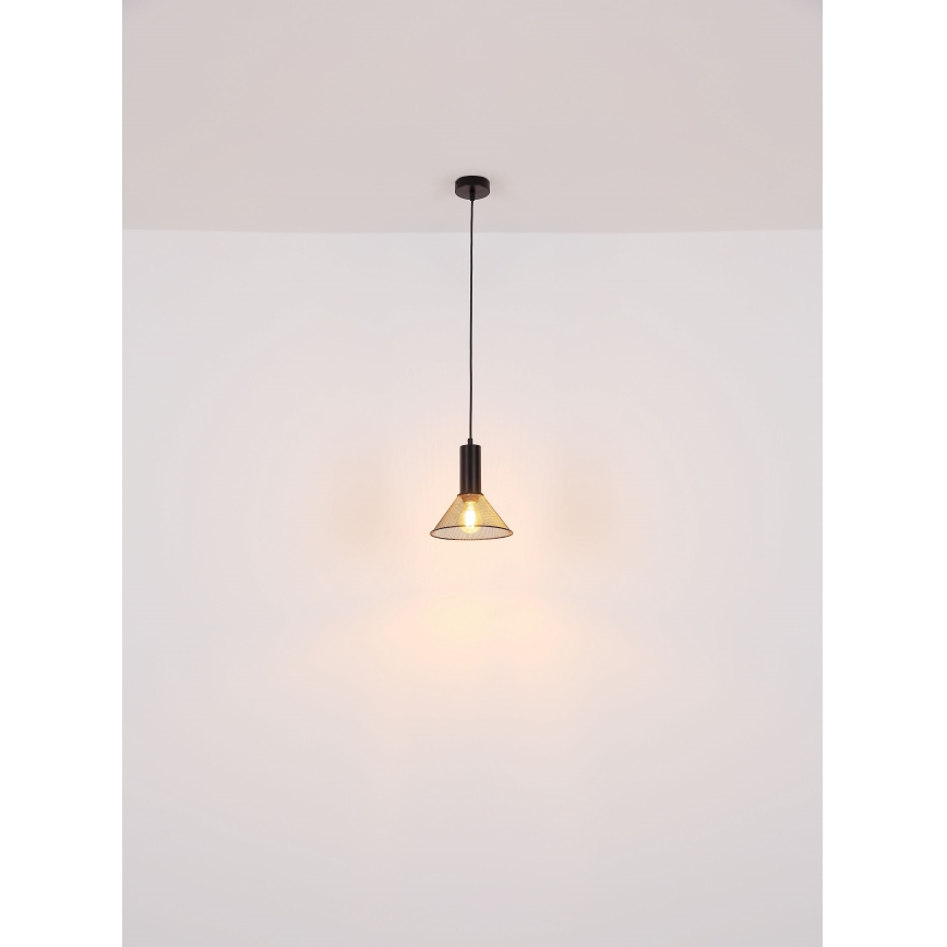 Globo - Csillár zsinóron 1xE27/60W/230V fekete