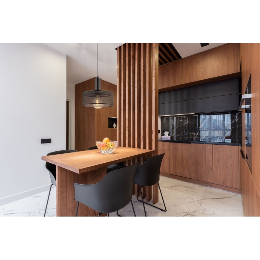 Globo - Csillár zsinóron 1xE27/60W/230V fekete