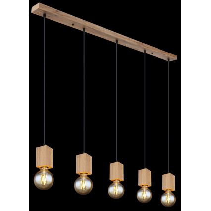 Globo 15655-5H - Csillár zsinóron ERNA 5xE27/60W/230V