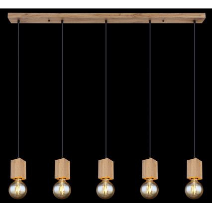 Globo 15655-5H - Csillár zsinóron ERNA 5xE27/60W/230V