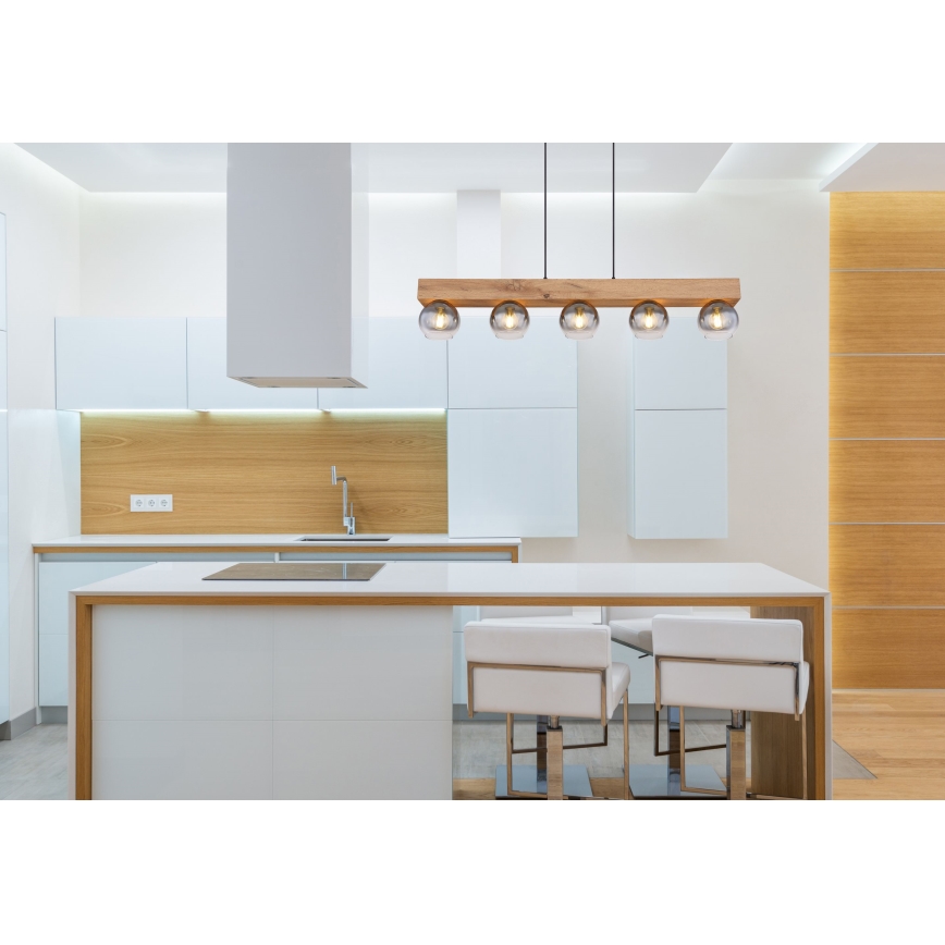 Globo - Függeszték 5xE27/40W/230V kábelen