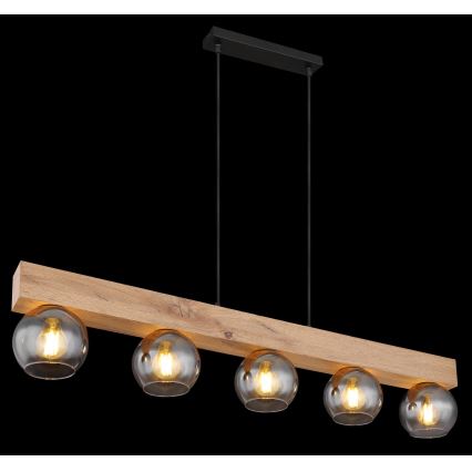 Globo - Függeszték 5xE27/40W/230V kábelen