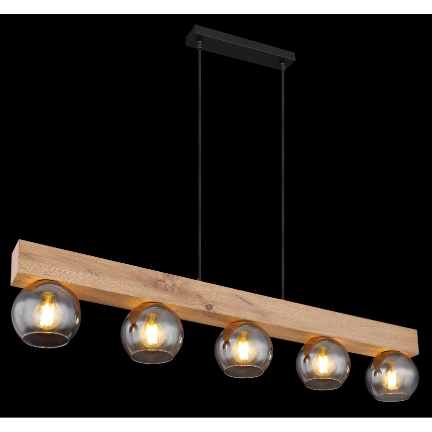 Globo - Függeszték 5xE27/40W/230V kábelen