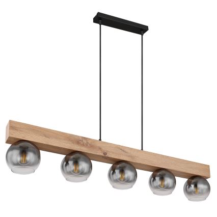 Globo - Függeszték 5xE27/40W/230V kábelen