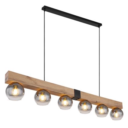 Globo - Kábelen függesztett csillár 6xE27/40W/230V