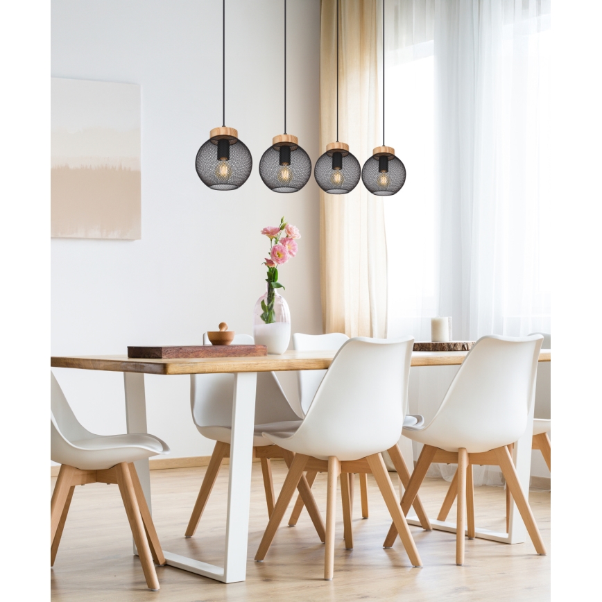 Globo - Kábeles függeszték 4xE27/40W/230V