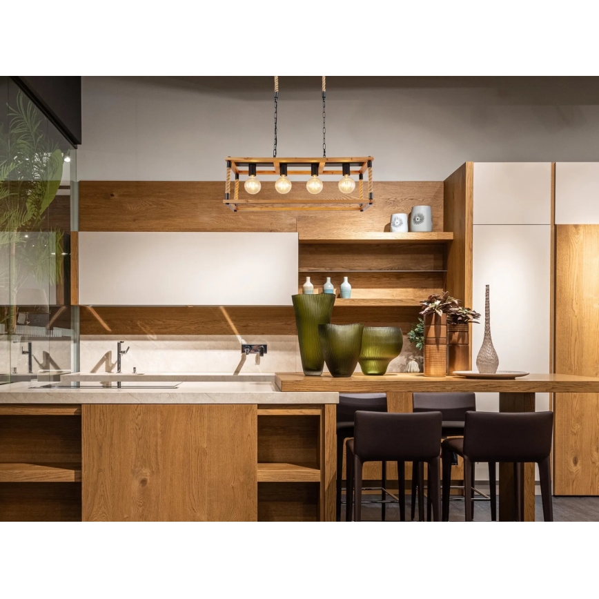 Globo 15691-4H - Csillár zsinóron VERNON 4xE27/60W/230V