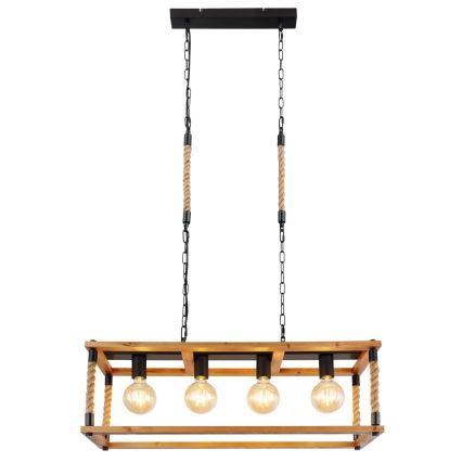 Globo 15691-4H - Csillár zsinóron VERNON 4xE27/60W/230V